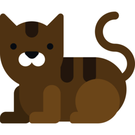 小猫动物标志图形图标装饰素材