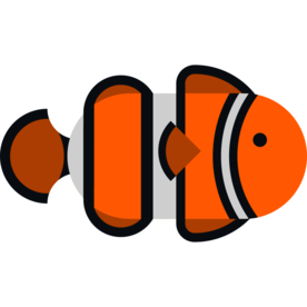 小丑鱼动物标志图形图标装饰素材