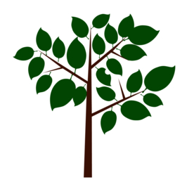 树木植物标志图形图标装饰素材