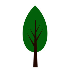 树木植物标志图形图标装饰素材