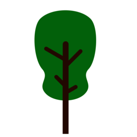 树木植物标志图形图标装饰素材