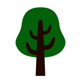 树木植物标志图形图标装饰素材