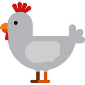 小鸡动物标志图形图标装饰素材