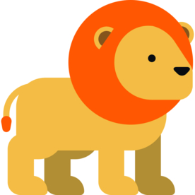 狮子动物标志图形图标装饰素材