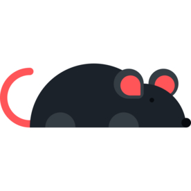 老鼠动物标志图形图标装饰素材