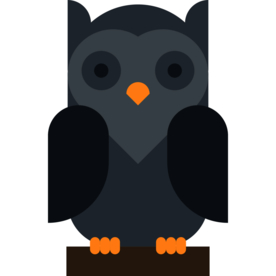 猫头鹰动物标志图形图标装饰素材