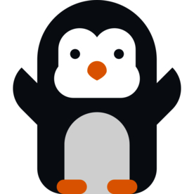 企鹅动物标志图形图标装饰素材