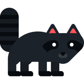 狸猫动物标志图形图标装饰素材