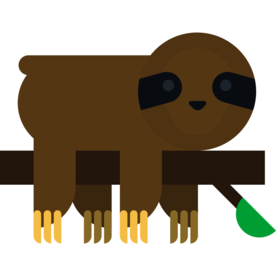 树懒动物标志图形图标装饰素材