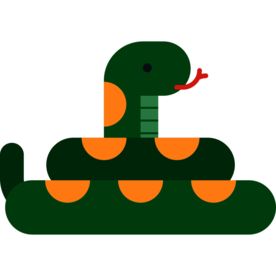 蛇动物标志图形图标装饰素材