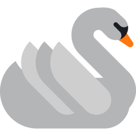 天鹅动物标志图形图标装饰素材