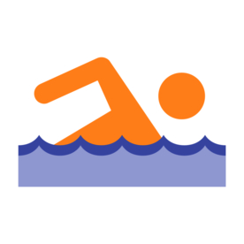 游泳运动标志图形图标装饰素材