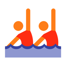 游泳运动标志图形图标装饰素材