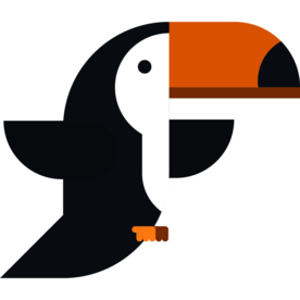 鹦鹉动物标志图形图标装饰素材