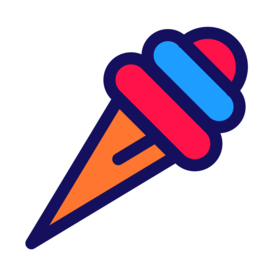 冰淇淋餐饮标志图形图标装饰素材