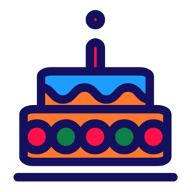 蛋糕餐饮标志图形图标装饰素材