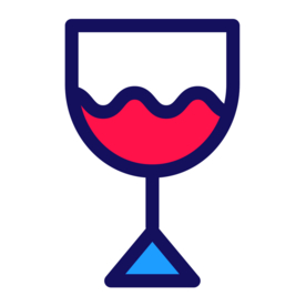 红酒餐饮标志图形图标装饰素材