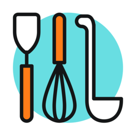 勺子工具图标图形标志素材