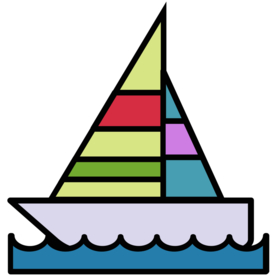 帆船工具图标图形标志素材