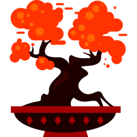 盆景复古工具图标图形标志素材