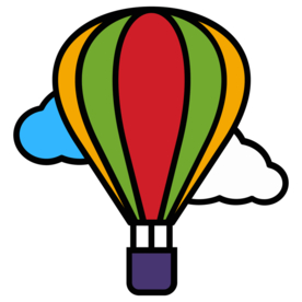 热气球工具图标图形标志素材