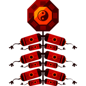 太极复古工具图标图形标志素材