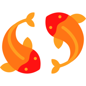 双鱼复古工具图标图形标志素材