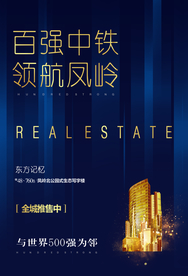 地产高端城市建筑活动宣传海报