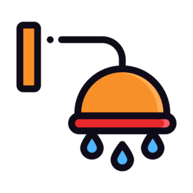 淋浴图形标志图标装饰素材