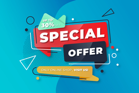 抽象图案促销海报