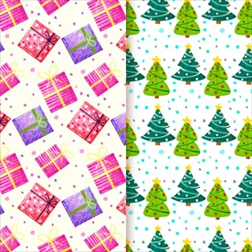 圣诞树无缝背景