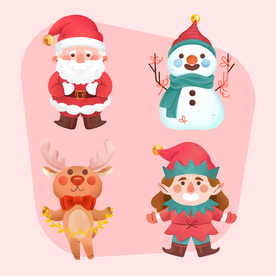 笑脸圣诞节角色