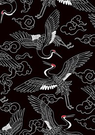 仙鹤 国潮 中国风 矢量图 鹤