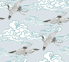 仙鹤 国潮 中国风 矢量图 鹤