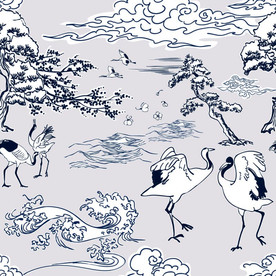 仙鹤 国潮 中国风 矢量图 鹤