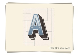 A 复古字母设计
