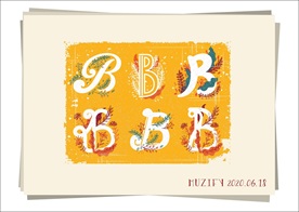 6款入B 字母设计
