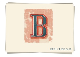 B 复古字母设计