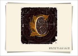 C 复古字母设计