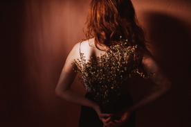 干花捧花瓶花插花图片