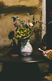 干花捧花瓶花插花图片