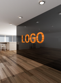 墙面 立体 样机 室内