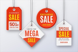 悬挂式销售标签