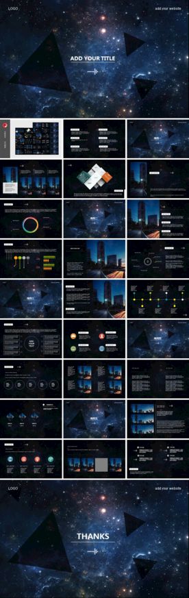 宇宙星空PPT模板