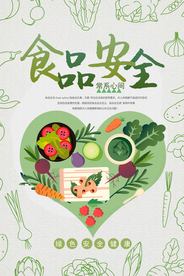 清新食品安全海报