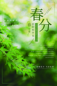 春分古风传统复古春季国风海报