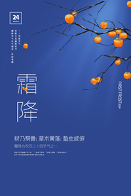 霜降古风传统复古冬季国风海报