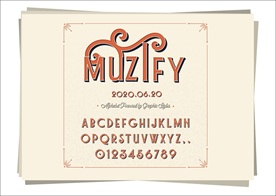 复古字母设计