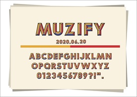 彩色立体字母设计