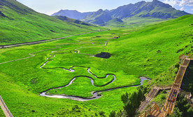 若尔盖九曲温泉河